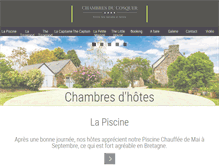 Tablet Screenshot of chambres-cosquer.com